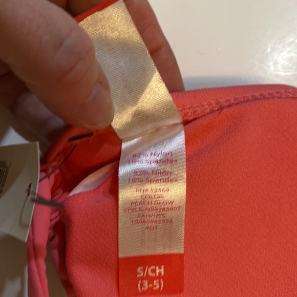 Sz 3-5 peach melon string bikini top only Junior’s size 3-5 EUC great condition! - Picture 9 of 10